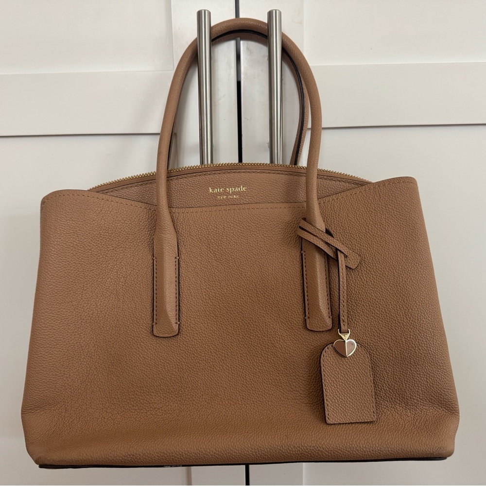 kate spade Tan Pebbled Leather Tote